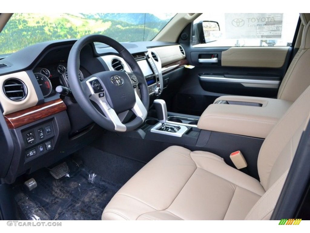Sand Beige Interior 2015 Toyota Tundra Limited CrewMax 4x4 Photo #100003435