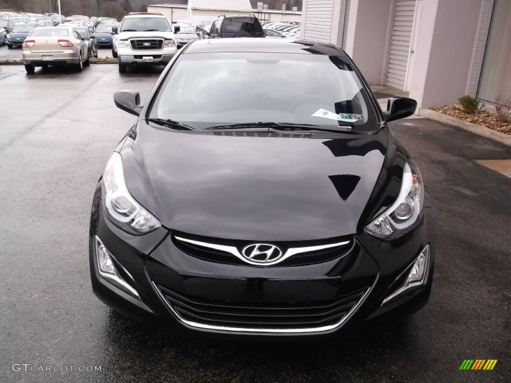 2015 Elantra SE Sedan - Black Diamond / Black photo #4