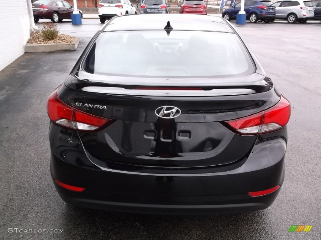 2015 Elantra SE Sedan - Black Diamond / Black photo #6
