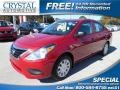 2015 Red Brick Nissan Versa 1.6 S Sedan  photo #1