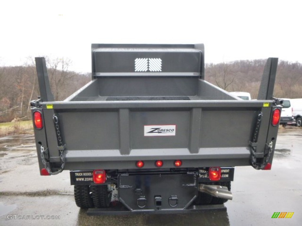 2015 F550 Super Duty XL Regular Cab 4x4 Dump Truck - Vermillion Red / Steel photo #3