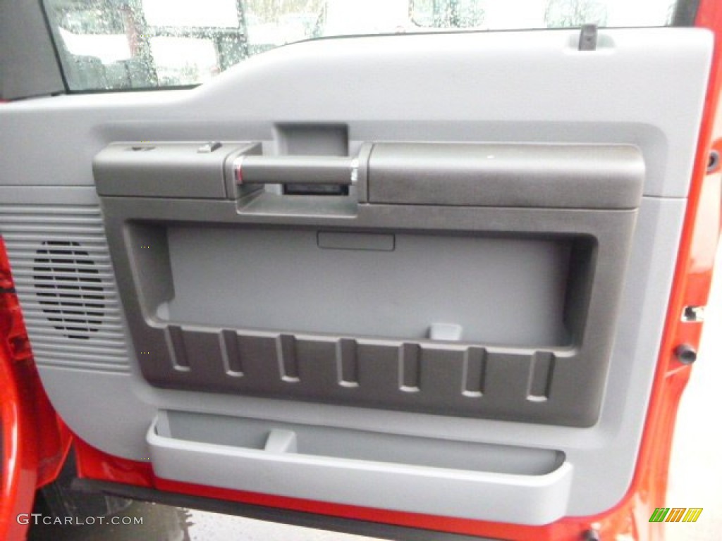 2015 F550 Super Duty XL Regular Cab 4x4 Dump Truck - Vermillion Red / Steel photo #10