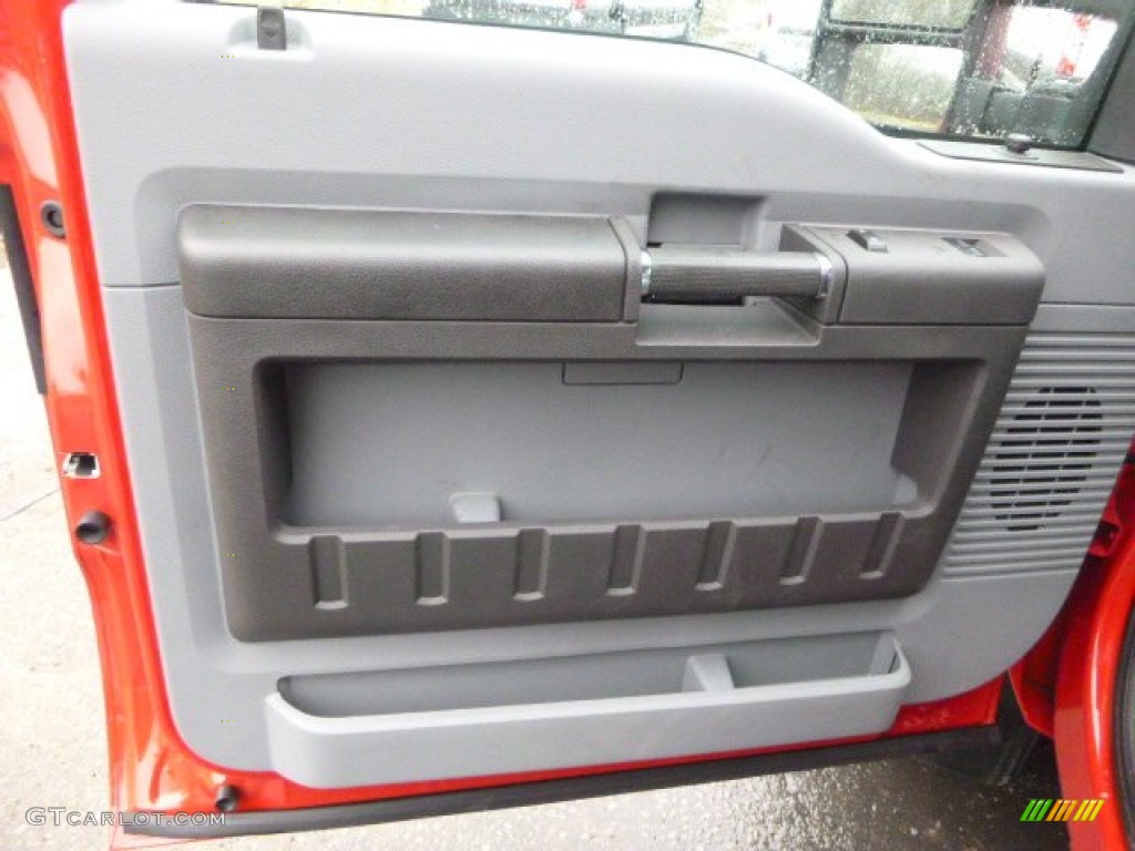 2015 F550 Super Duty XL Regular Cab 4x4 Dump Truck - Vermillion Red / Steel photo #14