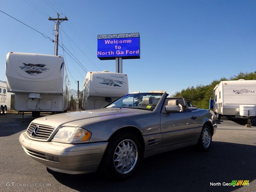 1997 SL 600 Roadster - Smoke Silver Metallic / Parchment Beige photo #1