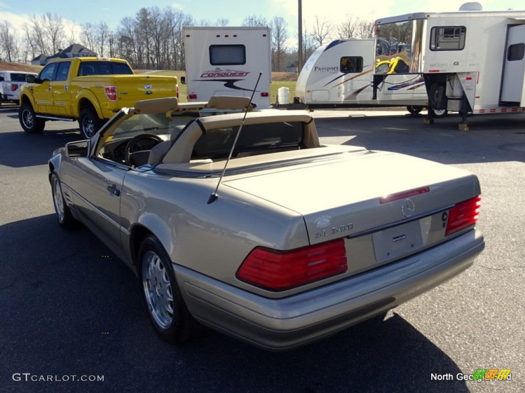 1997 SL 600 Roadster - Smoke Silver Metallic / Parchment Beige photo #3