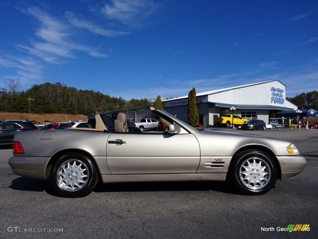 1997 SL 600 Roadster - Smoke Silver Metallic / Parchment Beige photo #6