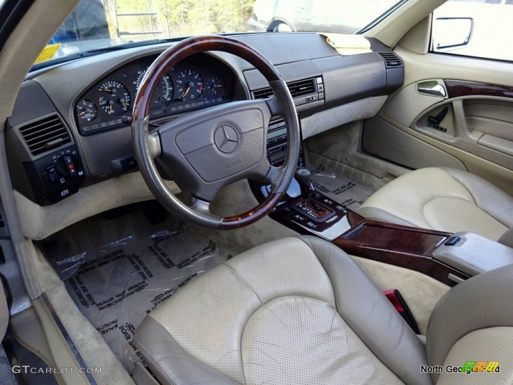 1997 SL 600 Roadster - Smoke Silver Metallic / Parchment Beige photo #13