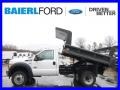 Oxford White 2015 Ford F550 Super Duty XL Regular Cab 4x4 Dump Truck