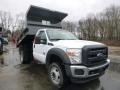 Oxford White - F550 Super Duty XL Regular Cab 4x4 Dump Truck Photo No. 9