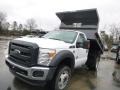Oxford White - F550 Super Duty XL Regular Cab 4x4 Dump Truck Photo No. 11