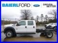 Oxford White 2015 Ford F550 Super Duty XL Crew Cab 4x4 Chassis