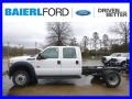 Oxford White - F550 Super Duty XL Crew Cab 4x4 Chassis Photo No. 1