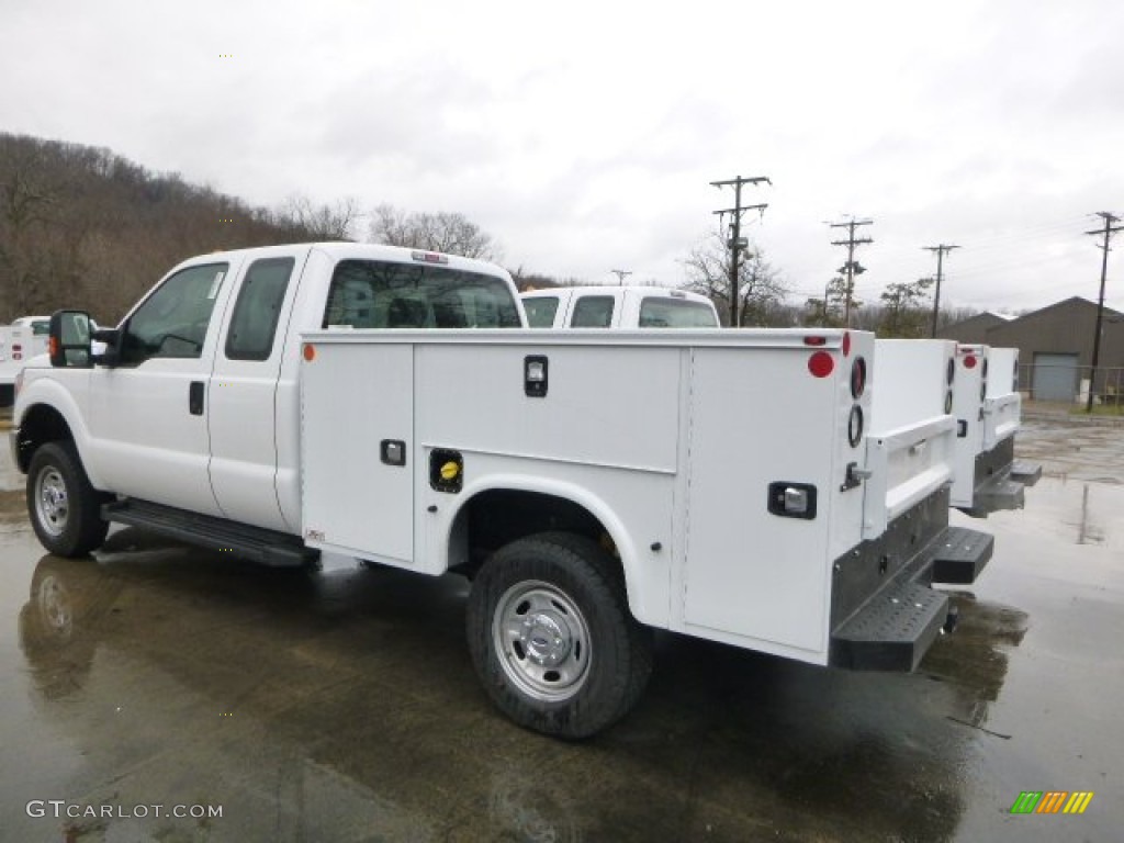 2015 F250 Super Duty XL Super Cab 4x4 Utility - Oxford White / Steel photo #2