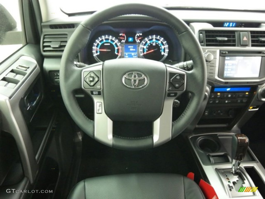 2015 Toyota 4Runner Limited Black Steering Wheel Photo #100011977