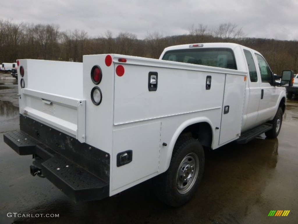 2015 F250 Super Duty XL Super Cab 4x4 Utility - Oxford White / Steel photo #6