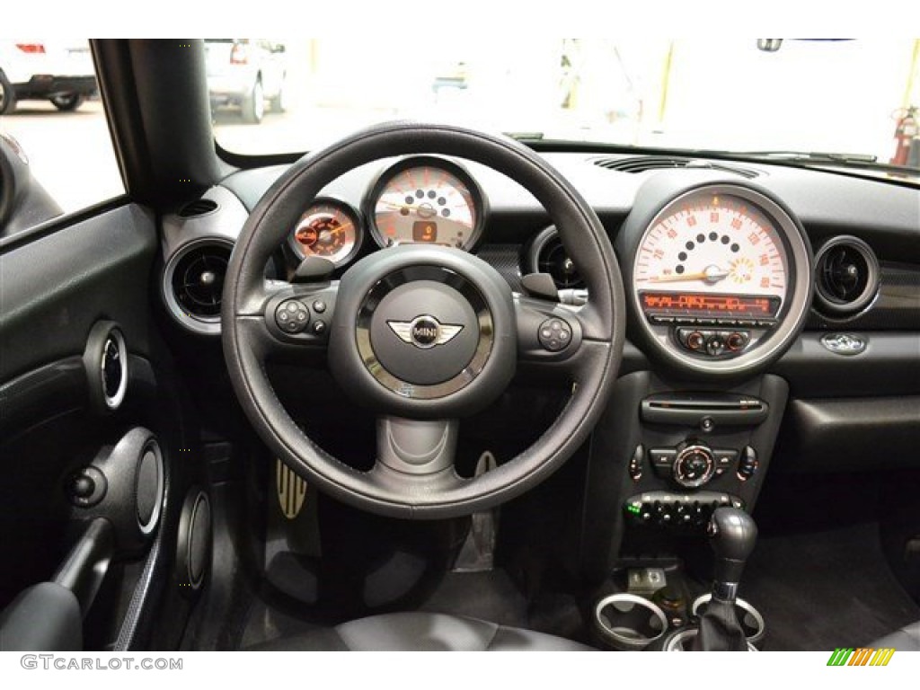 2014 Cooper S Roadster - Midnight Black Metallic / Carbon Black photo #26