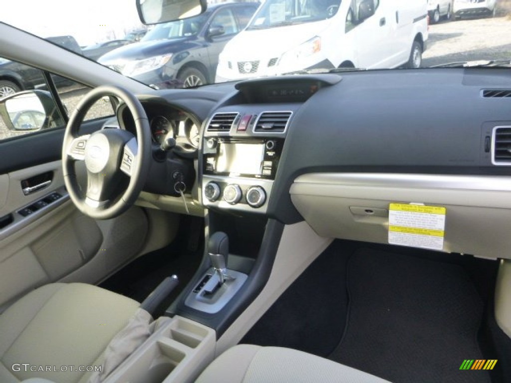 2015 Subaru Impreza 2.0i Premium 4 Door Ivory Dashboard Photo #100014097