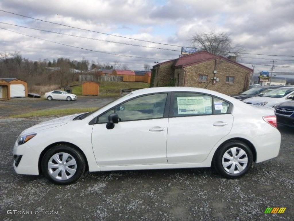 Crystal White Silica 2015 Subaru Impreza 2.0i 4 Door Exterior Photo #100014307