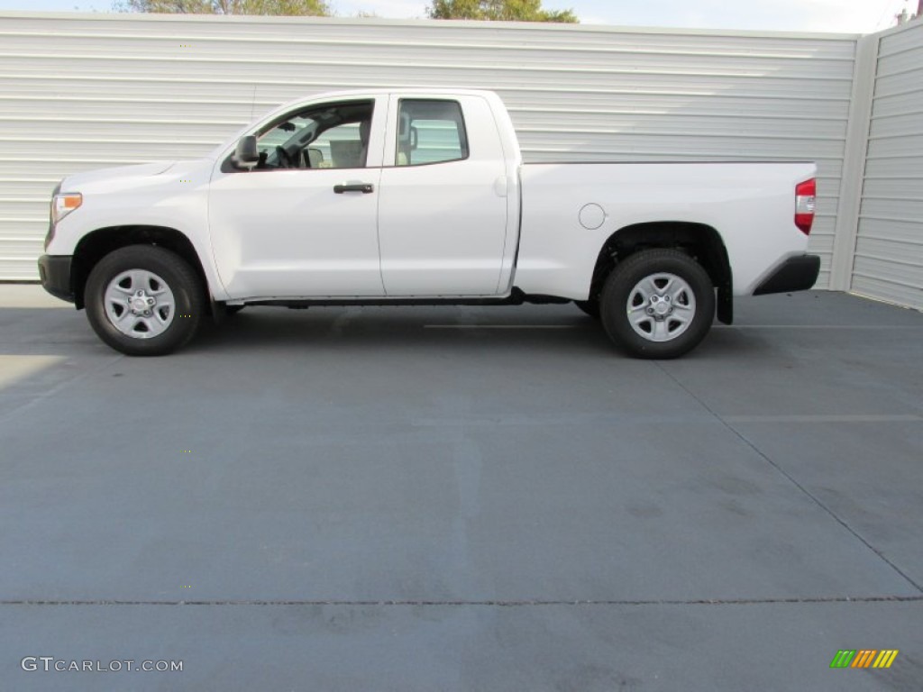 2015 Tundra SR Double Cab - Super White / Graphite photo #6