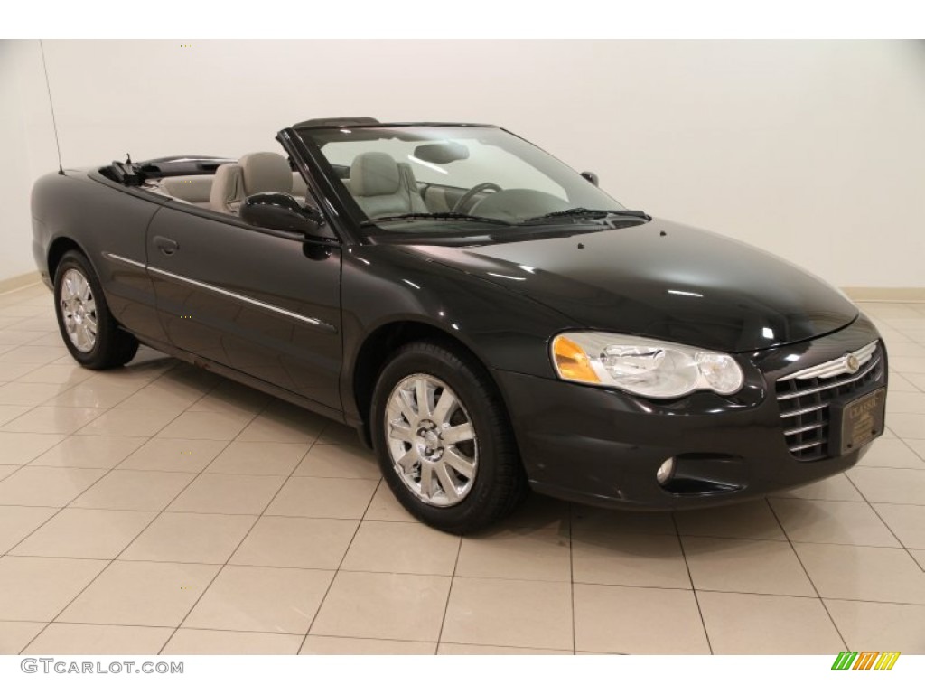 2005 Sebring Limited Convertible - Brilliant Black / Light Taupe photo #1