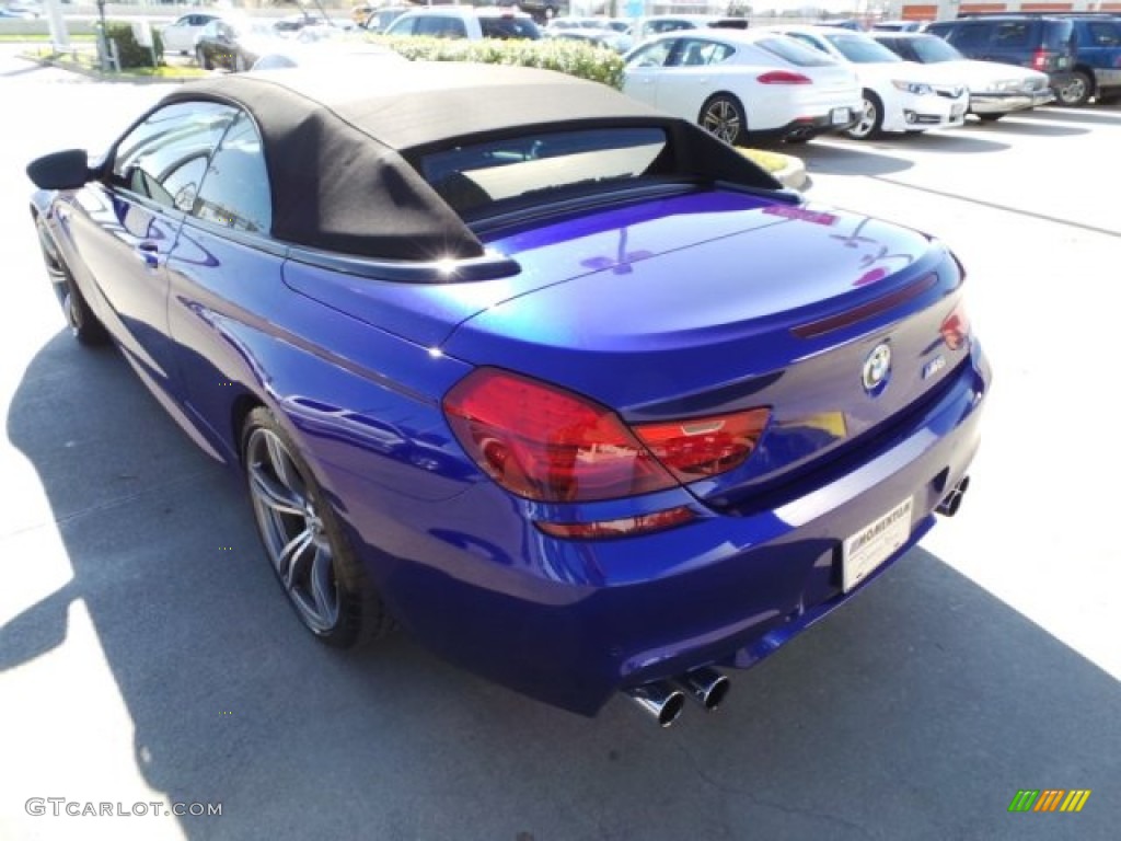 2012 M6 Convertible - San Marino Blue Metallic / Black photo #5