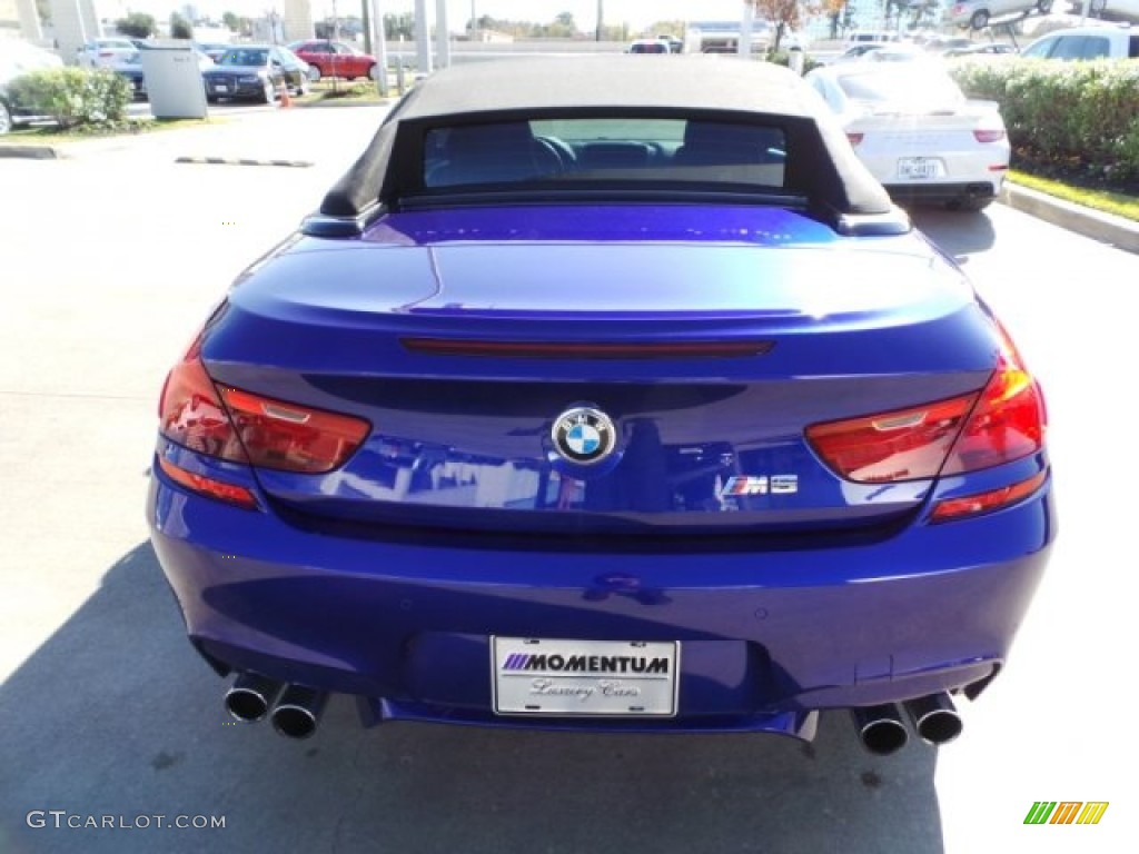 2012 M6 Convertible - San Marino Blue Metallic / Black photo #6