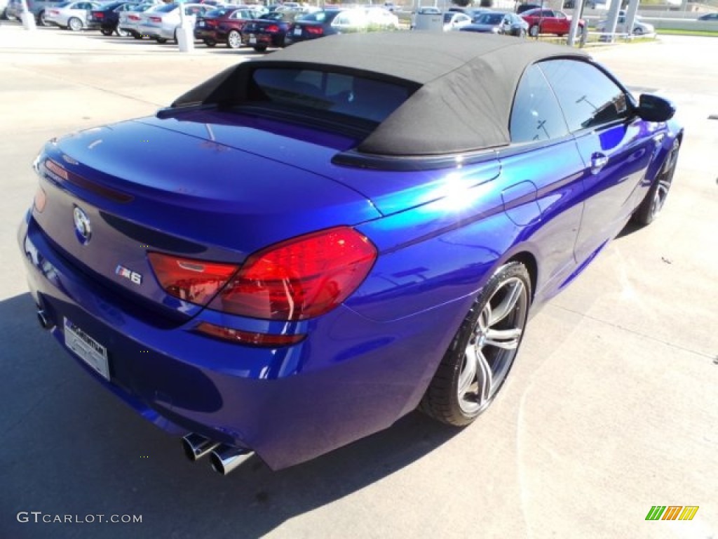 2012 M6 Convertible - San Marino Blue Metallic / Black photo #7