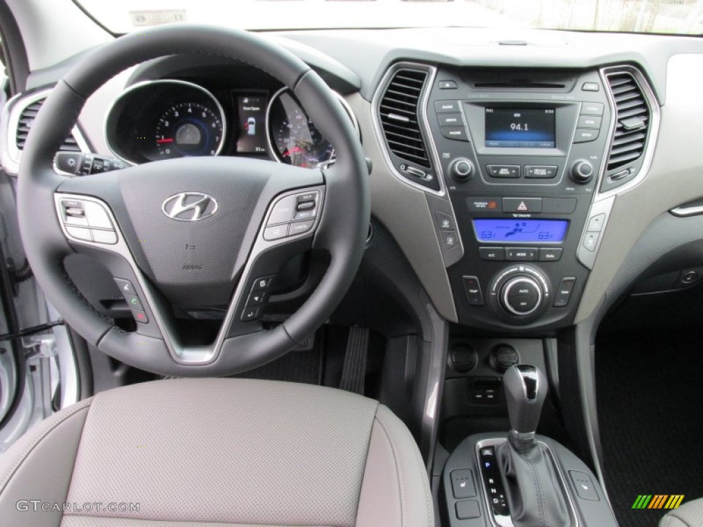 2015 Hyundai Santa Fe Limited Gray Dashboard Photo #100020526