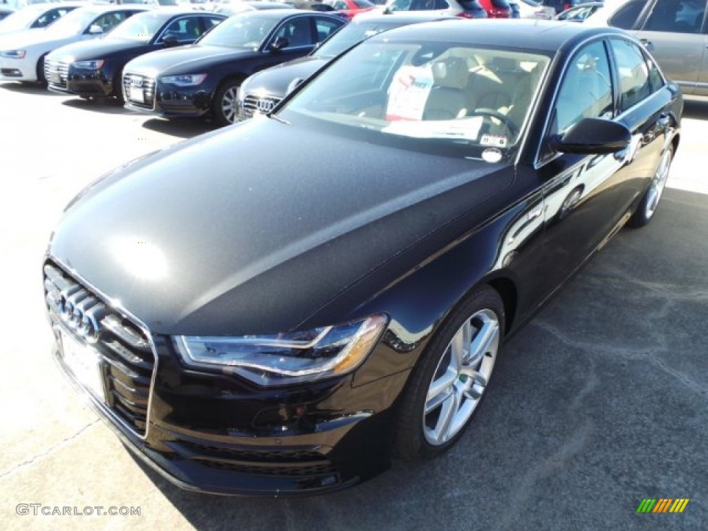 2015 A6 3.0T Prestige quattro Sedan - Havanna Black Metallic / Velvet Beige photo #3