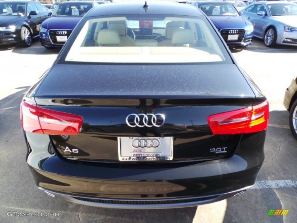 2015 A6 3.0T Prestige quattro Sedan - Havanna Black Metallic / Velvet Beige photo #6
