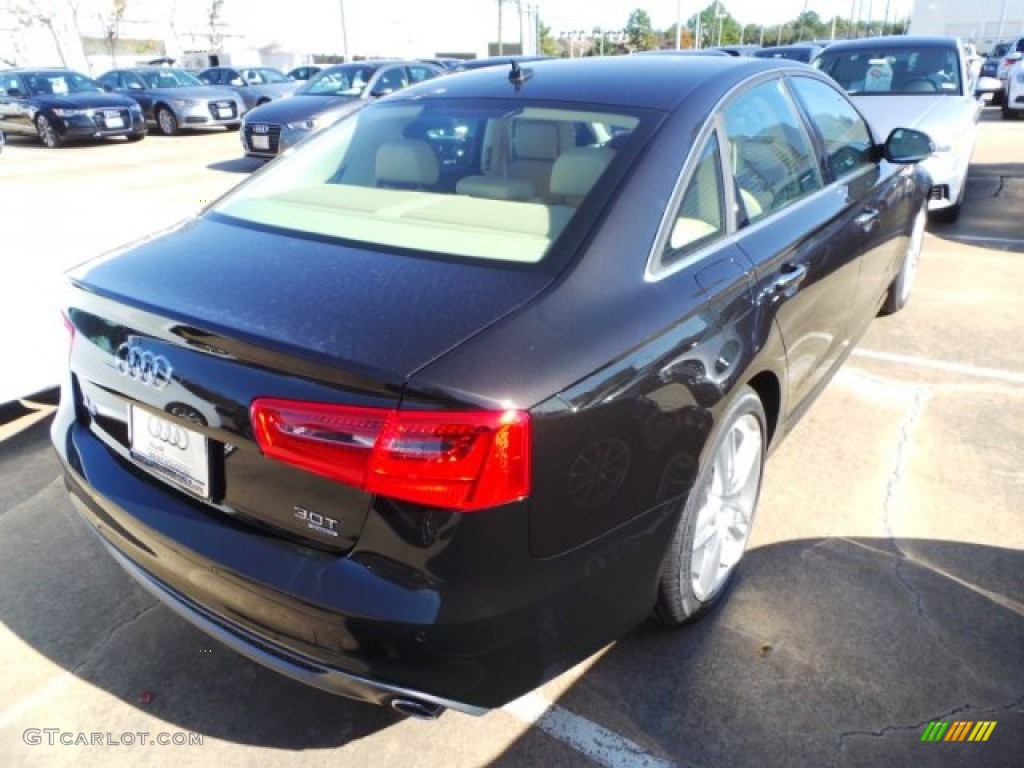 2015 A6 3.0T Prestige quattro Sedan - Havanna Black Metallic / Velvet Beige photo #7