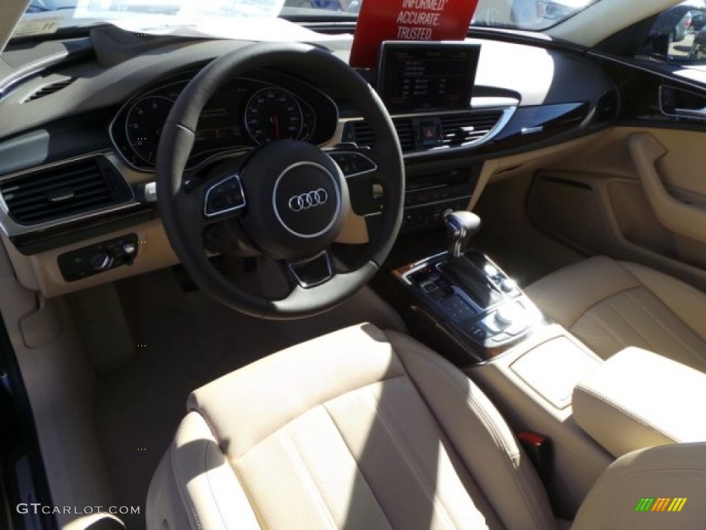 2015 A6 3.0T Prestige quattro Sedan - Havanna Black Metallic / Velvet Beige photo #12