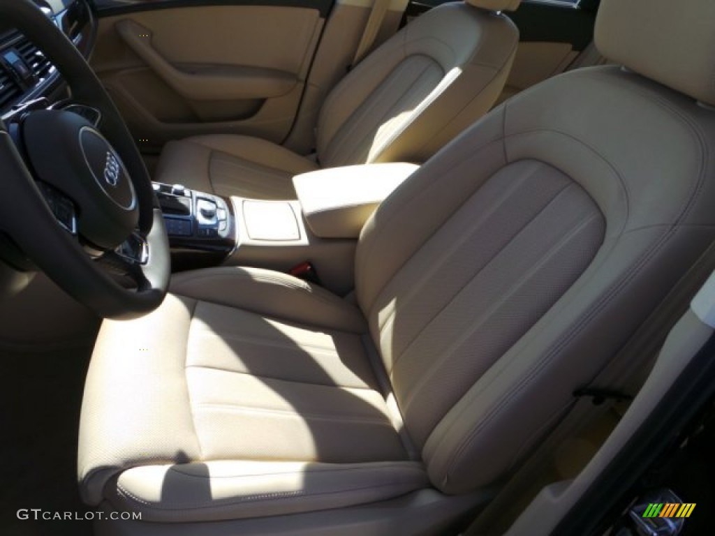 2015 A6 3.0T Prestige quattro Sedan - Havanna Black Metallic / Velvet Beige photo #13