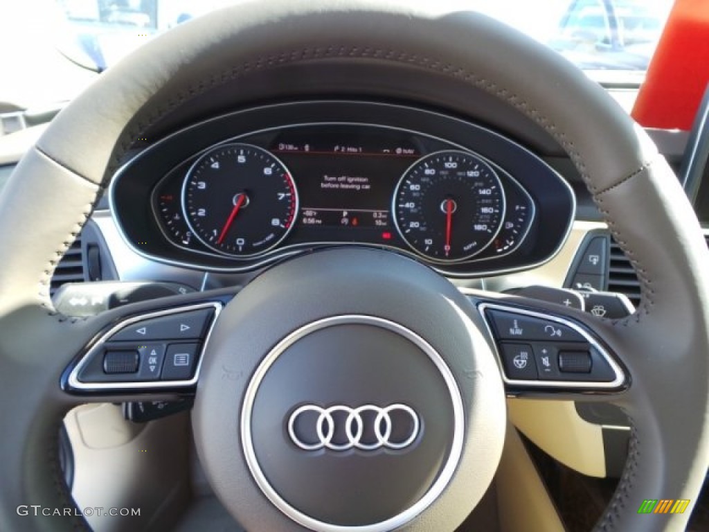 2015 A6 3.0T Prestige quattro Sedan - Havanna Black Metallic / Velvet Beige photo #24
