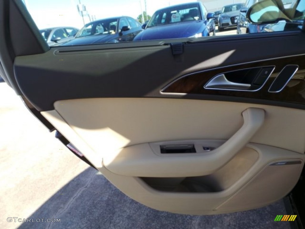 2015 A6 3.0T Prestige quattro Sedan - Havanna Black Metallic / Velvet Beige photo #26