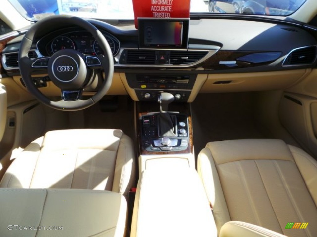 2015 A6 3.0T Prestige quattro Sedan - Havanna Black Metallic / Velvet Beige photo #28