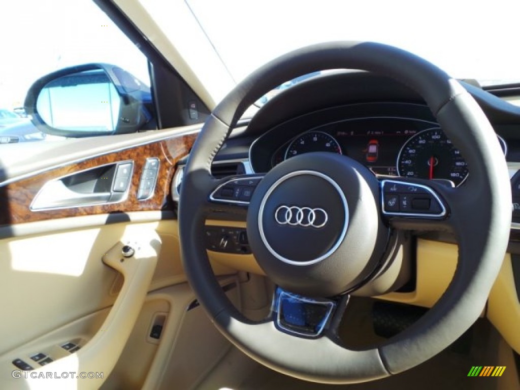 2015 A6 3.0T Prestige quattro Sedan - Havanna Black Metallic / Velvet Beige photo #29