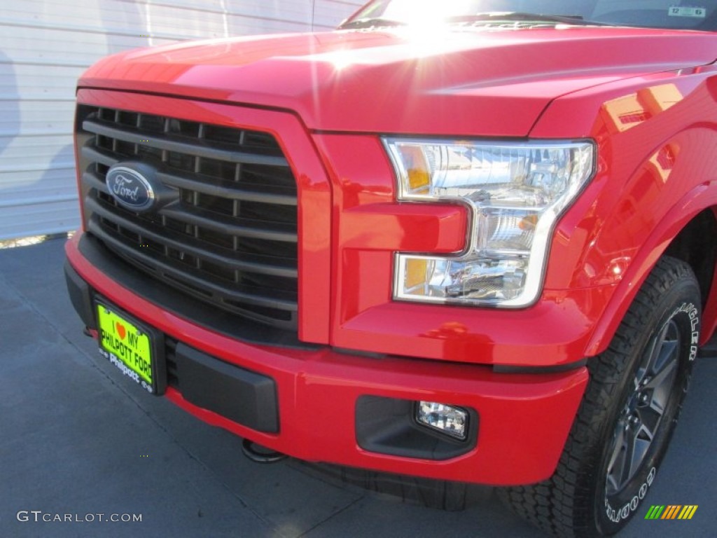 2015 F150 XLT SuperCrew 4x4 - Race Red / Black photo #10