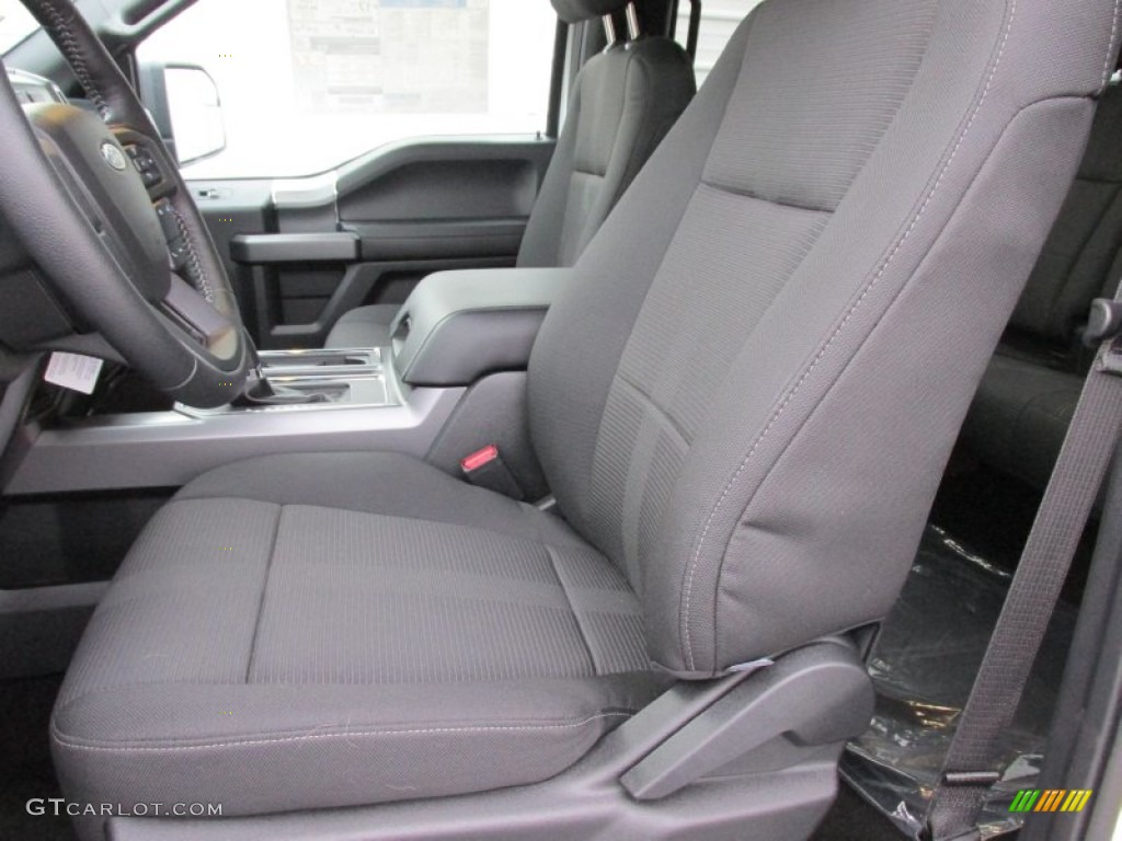 Black Interior 2015 Ford F150 XLT SuperCrew 4x4 Photo #100024960