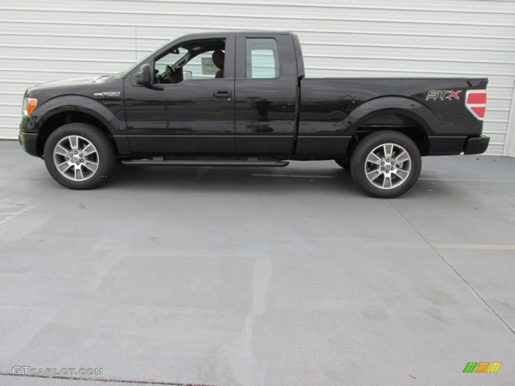 2014 F150 STX SuperCab - Tuxedo Black / Black photo #6