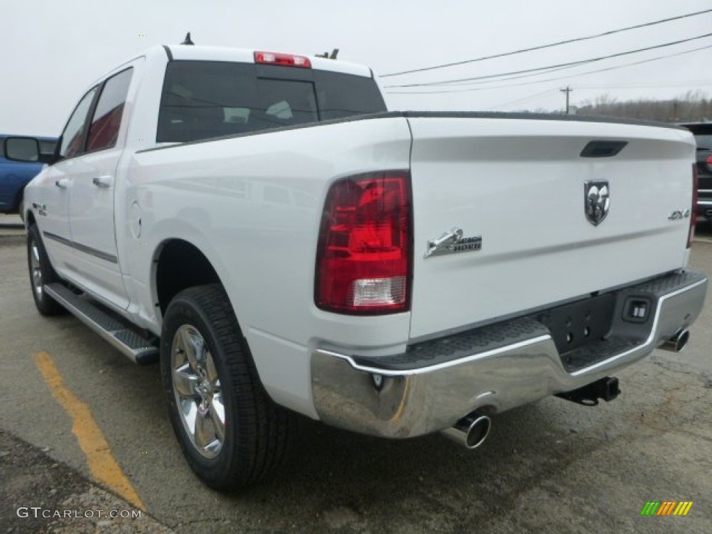 2015 1500 Big Horn Crew Cab 4x4 - Bright White / Black/Diesel Gray photo #3