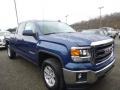 2015 Stone Blue Metallic GMC Sierra 1500 SLE Double Cab 4x4  photo #6