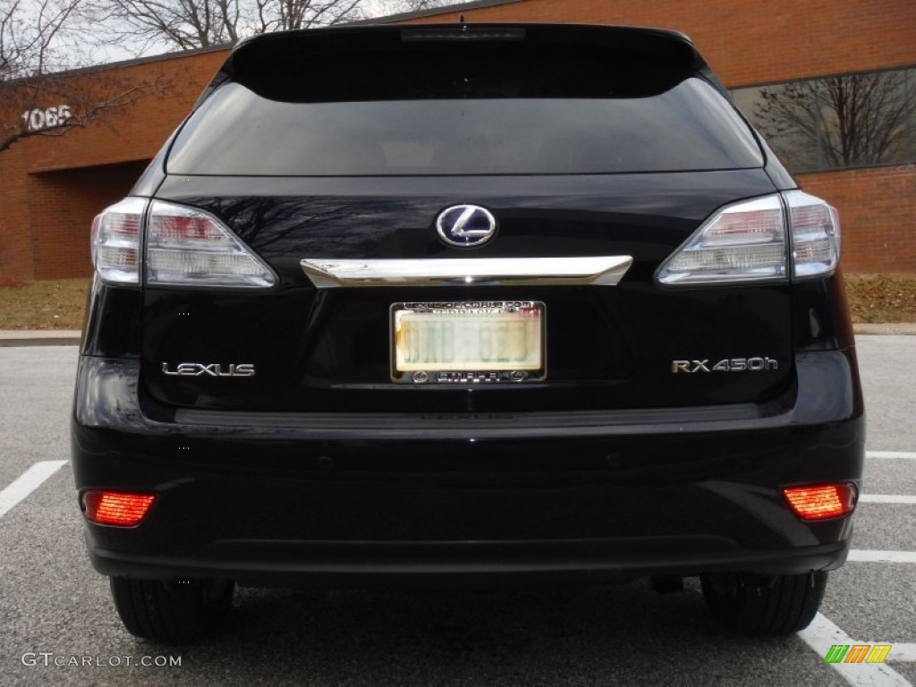 2010 RX 450h AWD Hybrid - Obsidian Black / Black/Brown Walnut photo #4