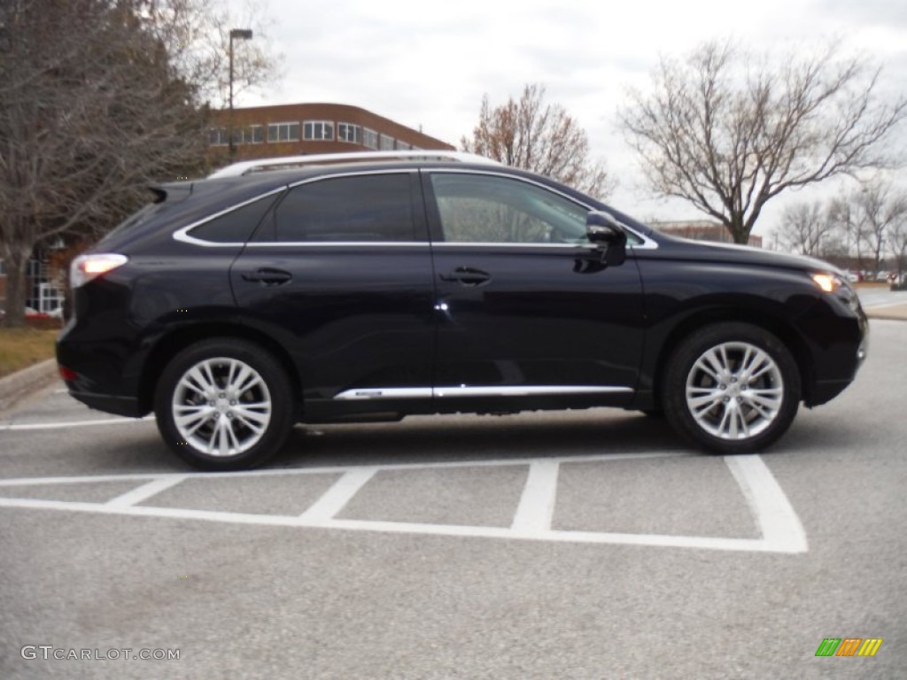 2010 RX 450h AWD Hybrid - Obsidian Black / Black/Brown Walnut photo #6