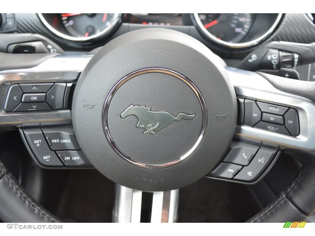 2015 Mustang V6 Coupe - Magnetic Metallic / Ebony photo #16