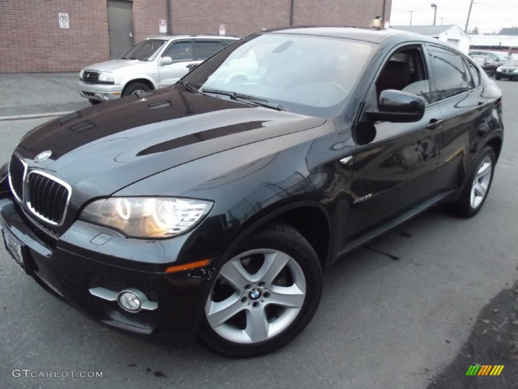 2011 X6 xDrive35i - Black Sapphire Metallic / Chateau Red photo #1