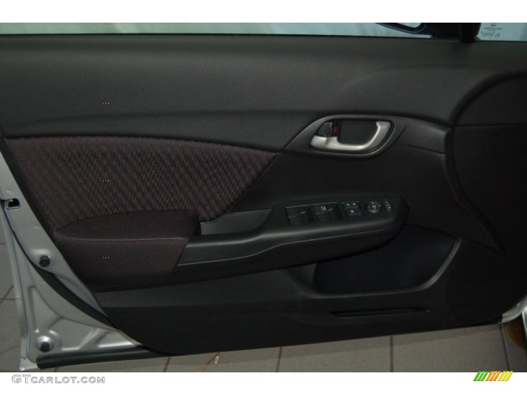 2015 Civic SE Sedan - Alabaster Silver Metallic / Black photo #9