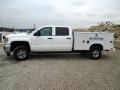 2015 Summit White GMC Sierra 2500HD Crew Cab 4x4 Utility  photo #3