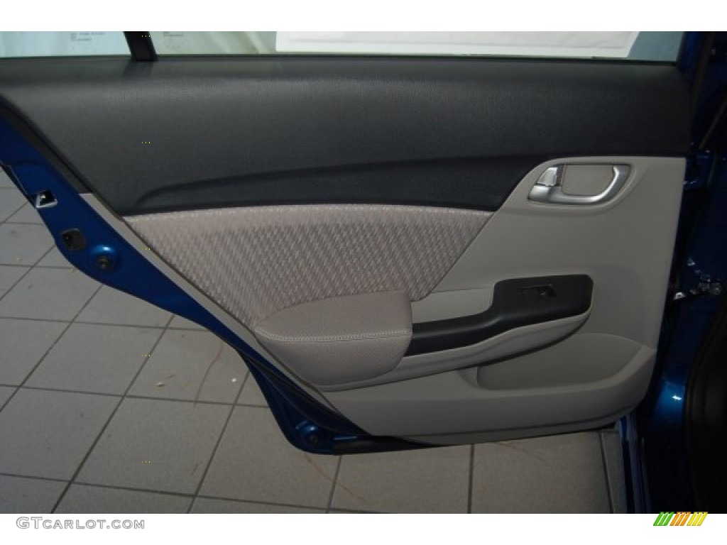 2015 Civic EX Sedan - Dyno Blue Pearl / Gray photo #20