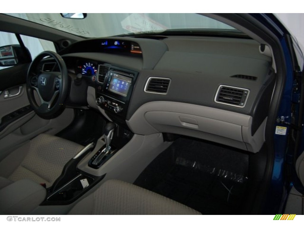 2015 Civic EX Sedan - Dyno Blue Pearl / Gray photo #25